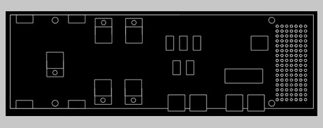 DC Motor H-Bridge Board Topographical Layout